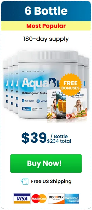  AquaBurn 6 Bottles- order-now-( One Hundred Eighty Days Supply)-image